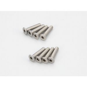 Flat Head Screw(Hex/Titanium/M3x15/8pcs) 1-S33015HT