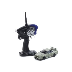 ミニッツAWD MA-020スポーツ レディセット 日産 スカイライン GT-R V.Spec Ⅱ Nur (R34) ミレニアムジェイド 【ドリフトタイヤ標準装着済み】 32140MJ