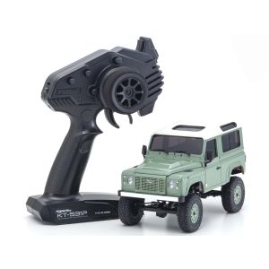 ミニッツ4×4 レディセット ランドローバー ディフェンダー 90 ヘリテージ グラスミアグリーン / アラスカホワイト 32527GR