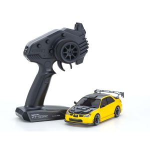 ミニッツAWD スバル インプレッサ エアロバージョン with カーボンボンネット メタリックイエロー 32620MY