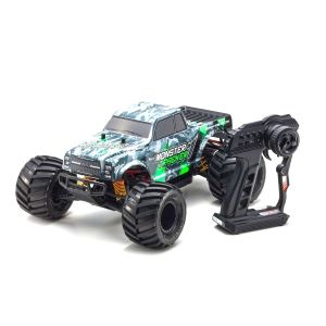 1/10スケール 電動ラジオコントロール 2WDモンスタートラック レディセット モンスタートラッカー カラータイプ1 KT-232P付き 34403T1
