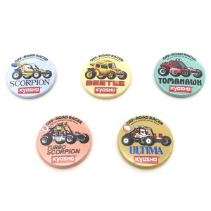 ビンテージバギー缶バッチ 2WDシリーズ詰め合わせ(5種) 87525