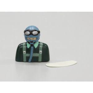 パイロット人形ジェットタイプ102S(赤・ダークグリーン)  90907