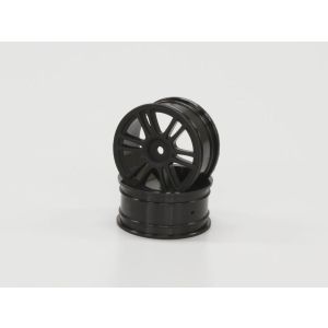 Wheel(12-Spoke/26mm/Black)2pcs 92015BK