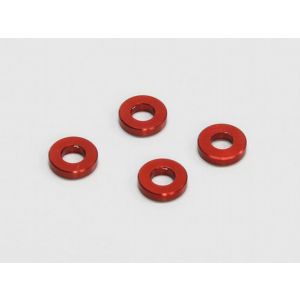 Aluminum Color (3x6.5x1.5mm/Red/4pcs) 97042-15R