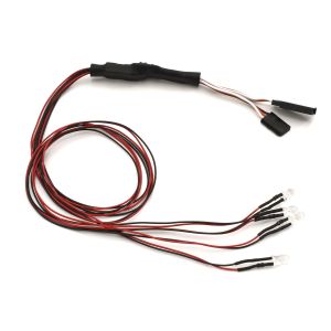 LEDライトユニット (Φ5/4灯/L=400/ハロゲン＆レッド) 97054-4HR