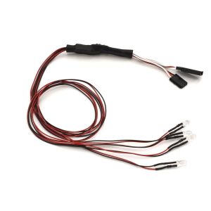 LEDライトユニット (Φ5/4灯/L=400/クリア＆レッド) 97054-4CR-B