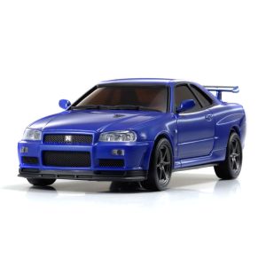 dNaNo AutoScale NISSAN SKYLINE GT-R V-SpecII Nur (R34) Metallic Blue DNX401MB