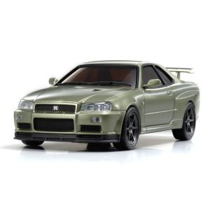 dNaNo AutoScale NISSAN SKYLINE GT-R V-SpecII Nur (R34)  Millennium Jade DNX401MJ