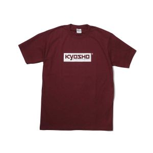 KYOSHO Box Logo T-shirt (Burgundy/L) KOS-TS01BG-XL