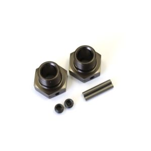 Front Wide Wheel Hub (2pcs/Gunmetal/MP9) IFW444GM
