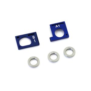 アルミモーターホルダーセットⅡ(ミニッツAWD/#1/ブルー) MDW026-01