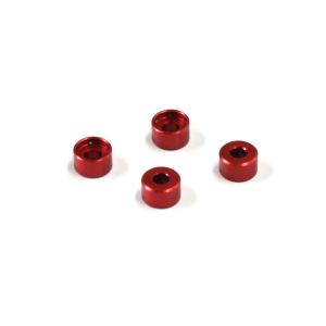 Al Friction Mount Collar (3.0mm/Red/4pcs) MZW418-30B