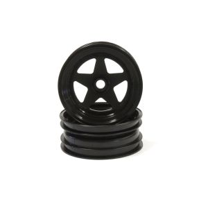 2.2インチ用フロントホイール(2入/ブラック/スコーピオン 2014) SCH005BKB