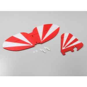 尾翼セット (クリップド レッド) A0752-13CR