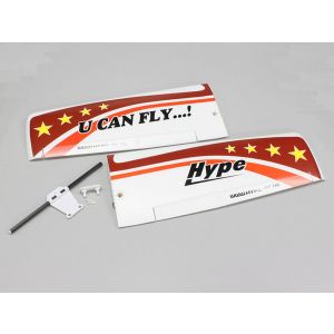 主翼セット レッド サーボ付(U CAN FLY) A6551-11R