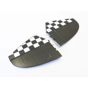 水平尾翼セット ブラック(ピッツスペシャル EP1000) A6578-13BK