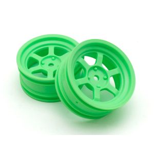 RAYS TE37V ホイールオフセット5mm(FZD2/蛍光グリーン/2本入) FAH709KG
