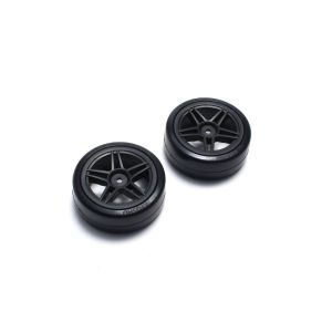 Drift Tire Rear (10Spoke/BK/24mm/2pcs) FAT304BK