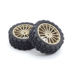 接着済ラリータイヤFZ02-R(15スポークホイルゴールド/M/2p) FATH708GM