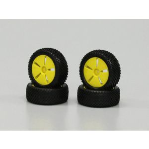 ホイル付ピンタイヤ(イエロー/ミニインファーノ)  IHTH01Y