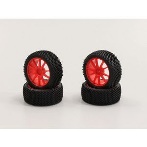 ホイル接着済マイクロブロックタイヤ(オレンジ/ミニインファーノ)  IHTH02KO