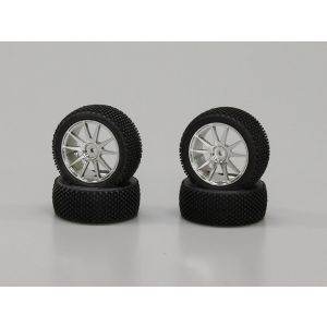 ホイル接着済マイクロブロックタイヤ(シルバーメッキ/ミニインファーノ)  IHTH02SM