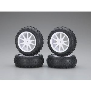 ホイル接着済ハイトラクションタイヤ(ホワイト/ミニインファーノ)  IHTH06W