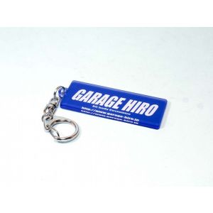「GARAGE HIRO」 ロゴキーホルダー Ver.2 23x61mm KOS-GHG002