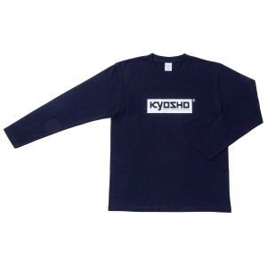 KYOSHO ボックスロゴ ロングTシャツ (ネイビー/S) KOS-LTS01NV-S