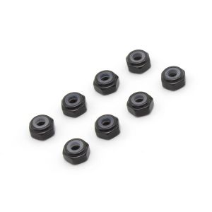 M2アルミナイロンカラーナット8個入り（ブラック）MZW128BK