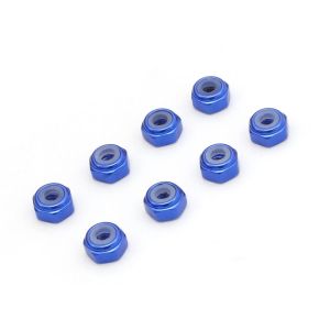 M2アルミナイロンカラーナット8個入り（ブルー）MZW128BL