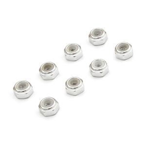 M2アルミナイロンカラーナット8個入り（シルバー）MZW128S