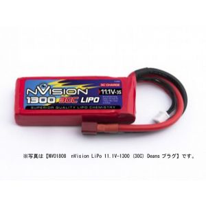 nVision LiPo 3S 11.1V 1600 30C Deans NVO1819