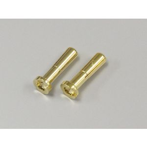 ローハイト ヨーロピアンプラグ (4mm/ゴールド/2pcs) ORI40055