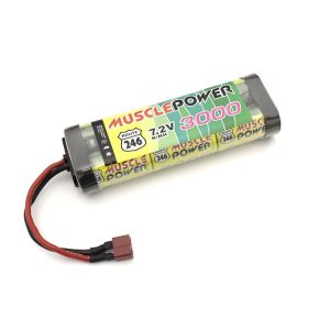 マッスルパワー 3000 7.2V Ni-MH バッテリー/Sプラグ R246-8452S