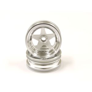 2.2インチ用フロントホイール(2/サテンクローム/スコーピオン 2014) SCH005SCB