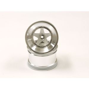 2.2インチ用リヤホイール(2入/サテンクローム/スコーピオン 2014) SCH006SCB