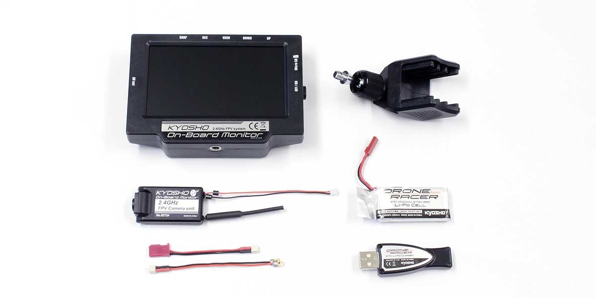 Kyosho onboard monitor battery & USB Charger radio control FPV system 82724BC