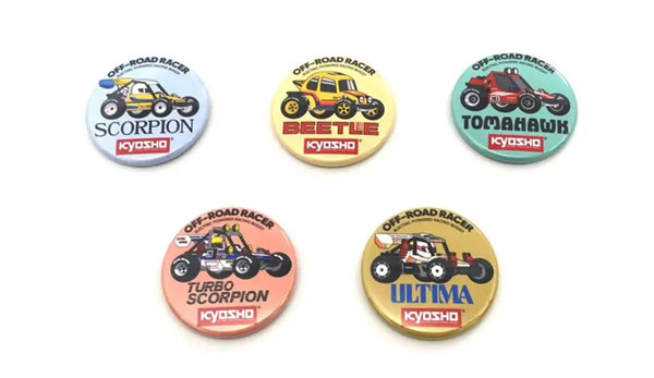 ビンテージバギー缶バッチ2WDシリーズ詰め合わせ(5種)