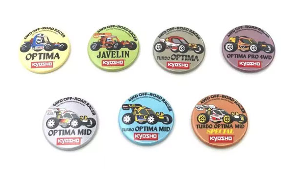 ビンテージバギー缶バッチ4WDシリーズ詰め合わせ(7種)