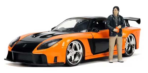 F&F マツダ RX-7 オレンジ ハン･ルーフィギュア付