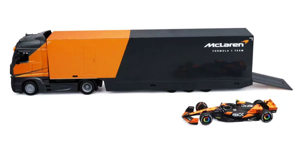 メルセデス ベンツ アクトロス キャブ &トレーラー マクラーレン MCL38 No,4 L.ノリス