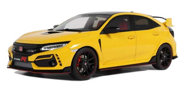 1/18 ホンダ シビック タイプR (FK8) ユーロスペック 2020 (イエロー) 限定生産品