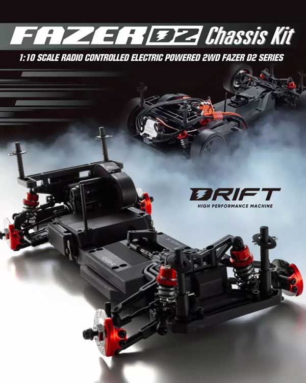 1/10 EP2WDフェーザーD2 シャシーキット