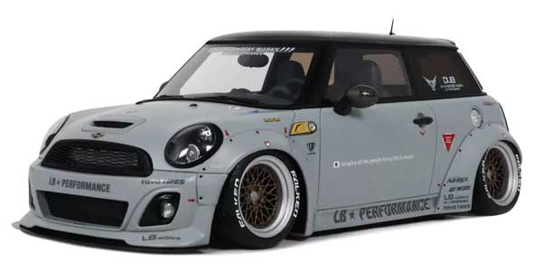 OttO mobileミニカー 1/18 LB★WORKS LB Nation MINI クーパー R56 2015 (グレー)