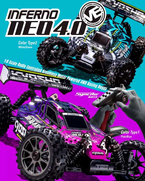 1/8 ブラシレスパワード 4WDレーシングバギー インファーノ NEO 4.0 VE KT-231P+付