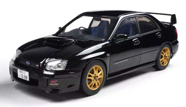 SOLIDOミニカー 1/18 スバル インプレッサ WRX STI 2004 (ブラック)