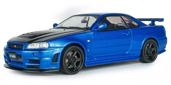 SOLIDOミニカー 1/43 日産 スカイライン GT-R (R34) Z-tune 1999 (ブルー)
