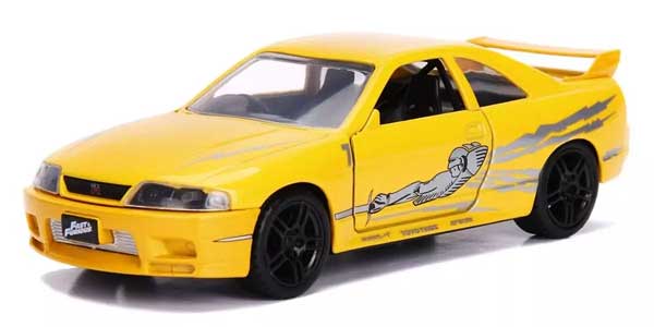 1/32 F&F 1995 ニッサン スカイライン GT-R (R33) イエロー (レオン)